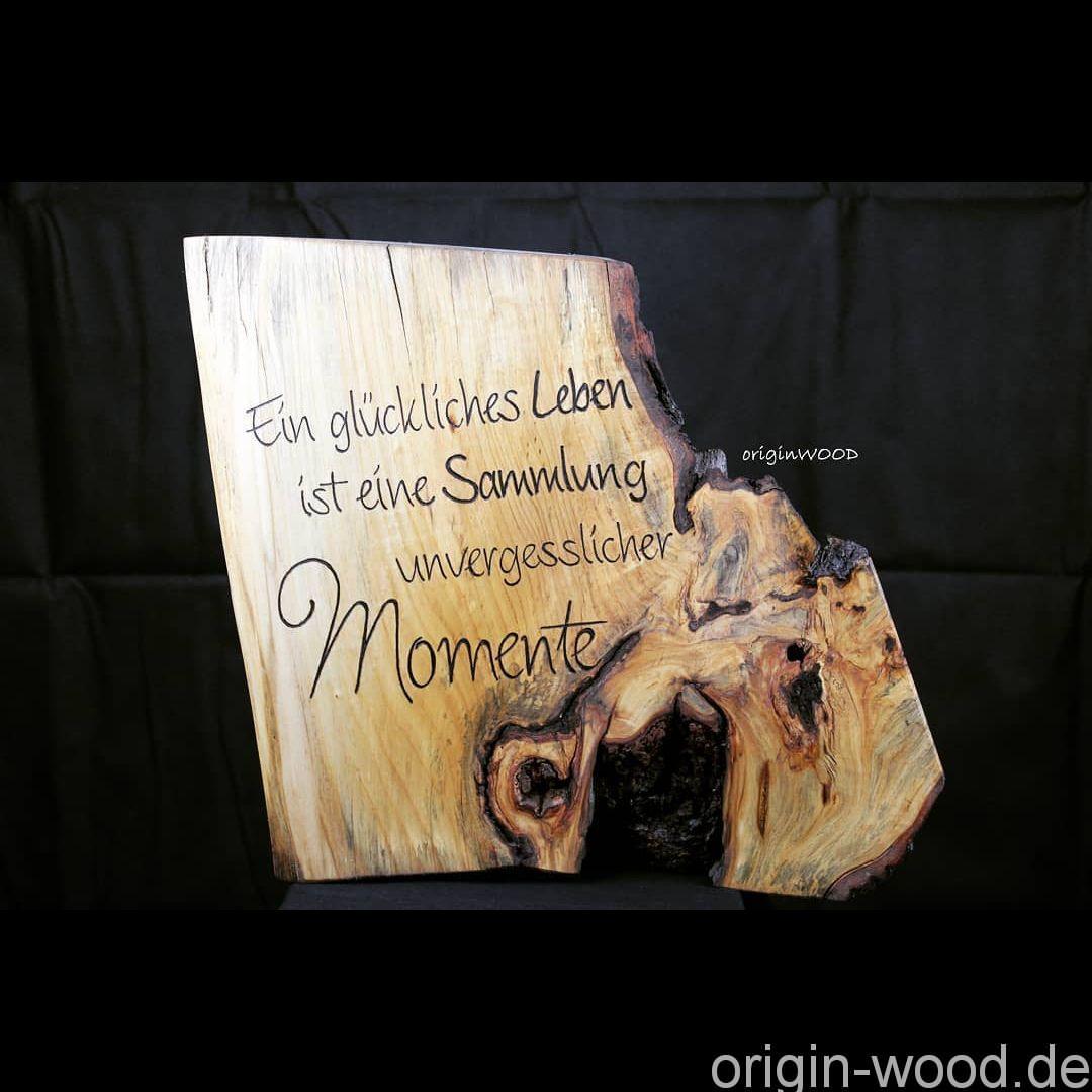 Glückliches Leben Holzschild
