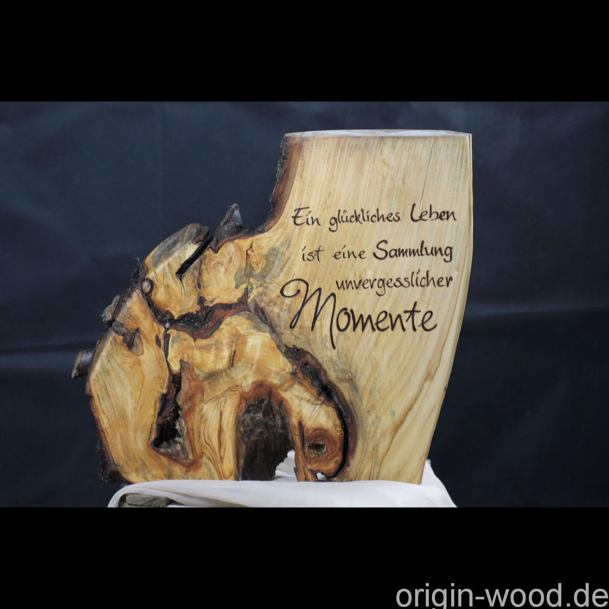 Glückliches Leben Holzschild